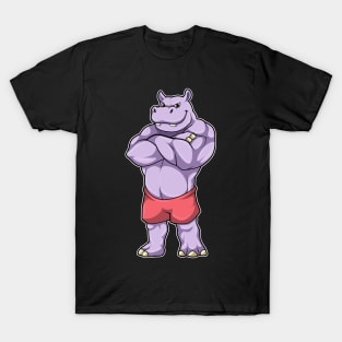Hippo as Bodybuilder extreme T-Shirt